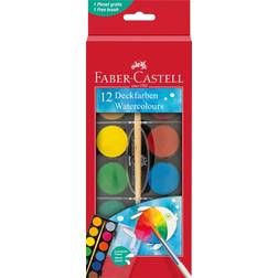 Faber-Castell Vattenfärg Däckfärg Akvarell 12 Färger 1 bor One Size Måling