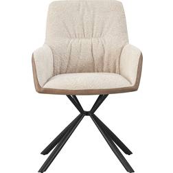 Henley Swivel Dining - Brown Kitchen Chair 65cm 2pcs