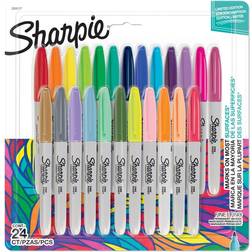Sharpie Permanent Markers 24 Power Fine Point Colouring Pens