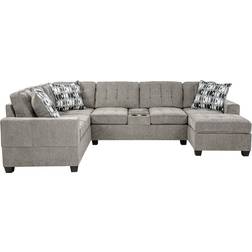 Glory Furniture Oslo G0940B-SC Sectional 35" H X 123" W X 85" D Sofa 123" 3pcs