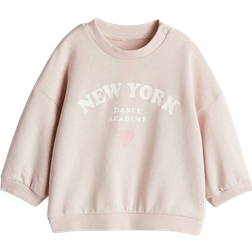 H&M Sweatshirt Mit Print Orange - Print Orange