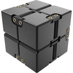 MTK Fidget Toy Stress Avslappning Infinite Cube Flip Kub Svart