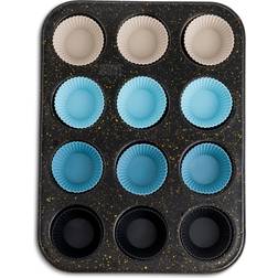 Thyme & Table 12 cup nonstick muffin silicone baking cups Muffin Tray 14x10 "