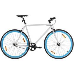vidaXL Cykel 1 Gear 700C 59 cm Hvid Og Blå Børnecykel