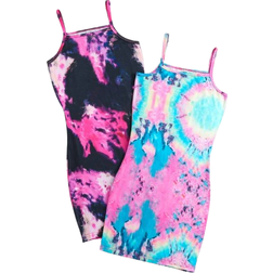 Shein 2pcs/Set Tie Dye Sleeveless Dress For Tween Girls