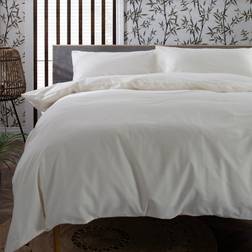 The Lyndon Company Double Ecru Duvet Set - Cream Bed Linen White