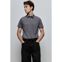 H&M Tenniströja i COOLMAX Slim Fit - Mörkgrå