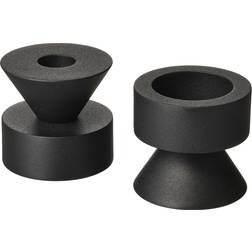 IKEA Stockholm Black Värmeljuslykta 6cm 2st