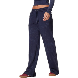 PrettyLittleThing Navy Washed Low Rise Oversized Joggers - Blue