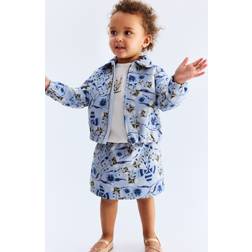 H&M Baby Patterned Jacquard-Weave Skirt - Blue