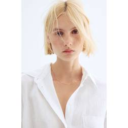 H&M Oversized Linen Shirt - White