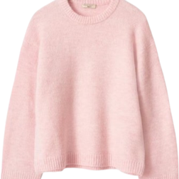 Gina Tricot Crew Neck Knitted Sweater - Primrose Pink