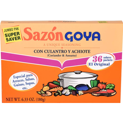 Goya Goya Foods Sazón Seasoning with Coriander & Annatto, 6.33 6.33oz 36pcs 1pack