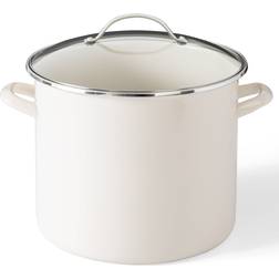 Martha Stewart Everyday Haverhill 12-Quart Linen Enamel with lid 3 gal