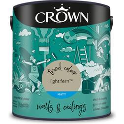 Crown Matt Emulsion Paint Light Fern Wall Paint Light Fern 2.5L