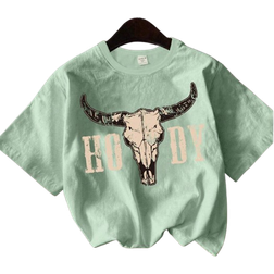 Shein Young Boys Casual Simple Round Neck TShirt Suitable For Summer