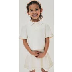 H&M Bead Embellished Knitted Skirt - White