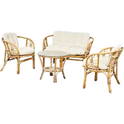 Jamaica loungesæt rattan Loungesæt, 1 borde inkl. 2 stole & 1 sofaer