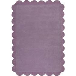 Dunelm Milo Scallop Plain Wool Rug - Lilac Purple 120x170cm