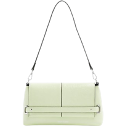 River Island Fold Over Clutch Bag - Green