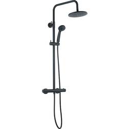 Nortiq Brusesystem Med Termostat Og Ø22 Cm Sort
