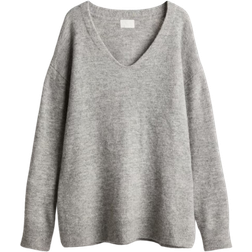 H&M Dame Grå Oversized genser