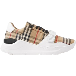 Burberry Regis Low-top Trainers - Beige/White
