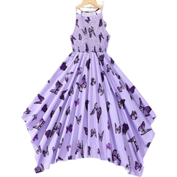 Shein Tween Girl Butterfly Printed Spaghetti Strap Dress