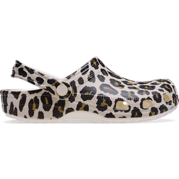 Crocs Classic Leopard Clog Sandals - Print
