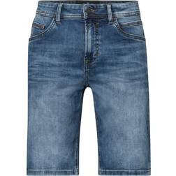 Street One Men Jeansshorts - Blau