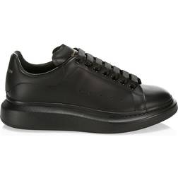 Alexander McQueen Men's Oversized Leather Platform Sneakers - Black