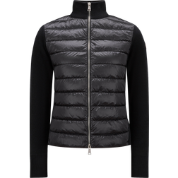 Moncler Padded Wool Cardigan - Black