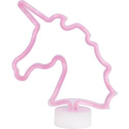 Dunelm Unicorn Neon - Pink Table Lamp