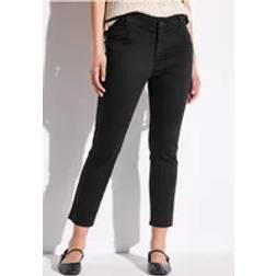 Street One Frauen 7/8 Satinhose - Schwarz