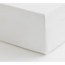 H&M Cotton percale fitted Bed Sheet White (200x160cm)