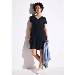Street One Frauen Jersey-Kleid - Blau