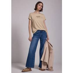 Street One Studio Frauen T-Shirt mit Print - Beige