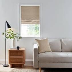 Dunelm Recycled Velour Roman Blind - Natural