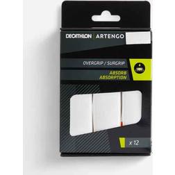 ARTENGO Absorbent Tennis Overgrips 12-pack White