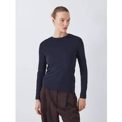 John Lewis Organic Cotton Long Sleeve Crew Neck T-Shirt