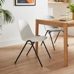 Dunelm Burton Dining Chairs White Kitchen Chair