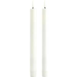 DAY Vokslys Med 3D LED Flamme 25cm 2 Sk LED-lys 2stk