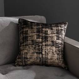 Dunelm Romano Velour Complete Decoration Pillows Black (45x45cm)