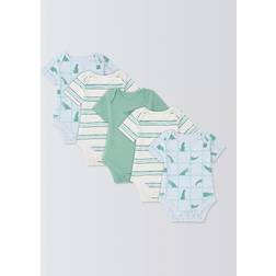 John Lewis Baby Crocodile Bodysuits - Multi