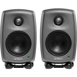 Genelec 8010A Studiomonitore Dunkelgrau Paar