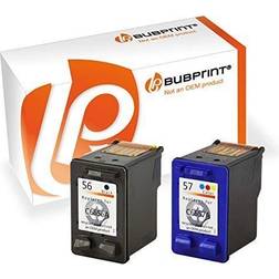 Bubprint Bläckpatroner För Skrivare HP 56 57 HP DeskJet 450/5145/5150/5151/5550/5552/5650/5652/5655/5850/9650/9670/9680 - 4105/42/4252/4255/4259/9452/4255/4259/5500/9680