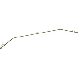 Dunelm Ashton Metal Eyelet Bay Curtain Pole - Antique Brass