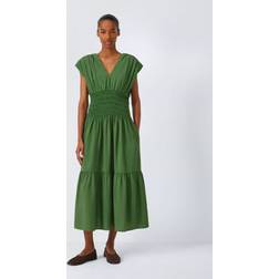 John Lewis Deep Shirred Waist Midi Dress