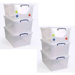 Really Useful Nestable 62 Litre Pack of 6 Storage Box