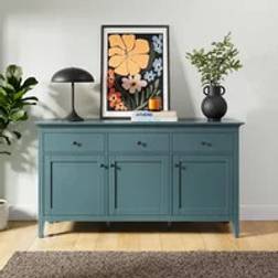 Dunelm Lynton Wide Pacific Blue Sideboard
